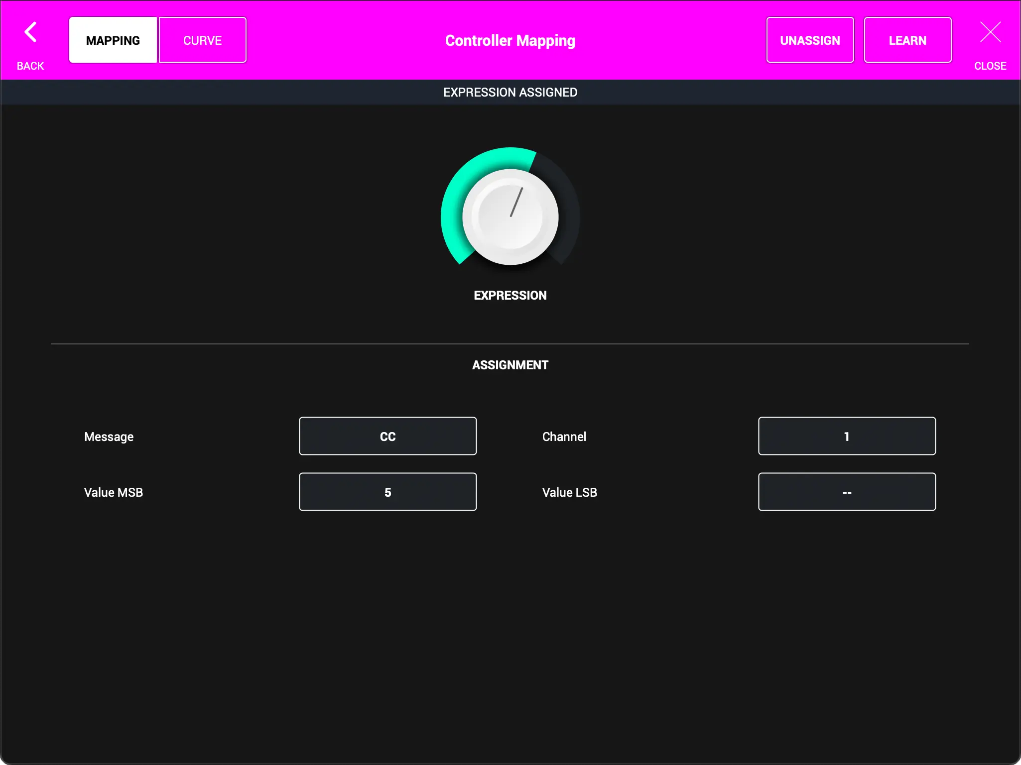 MIDI Mapping - Assigned